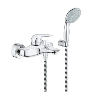 Grohe 23729003 Eurostyle Wall Mounted Bath Mixer with Hand Shower Set